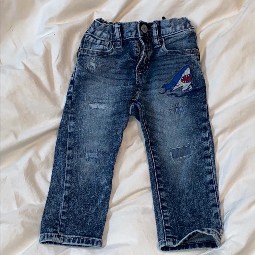 Gap Toddler Distressed Shark Jeans